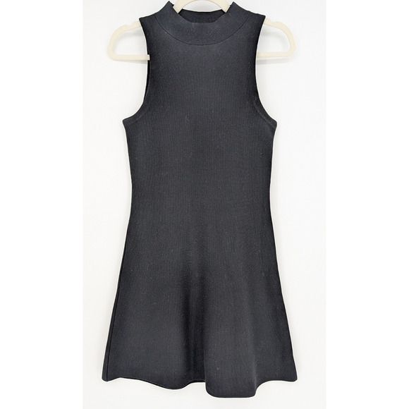 Theory Ineeta Black Classic Milano Knit Wool High Neck Dress Minimalist Small - Picture 8 of 11